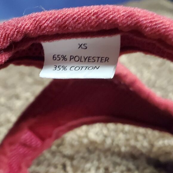 Buffalo Plaid Small Dog Sweater & 2 Pupteck Harnesses Red Plaid Paw Shield XS/S - Picture 2 of 10